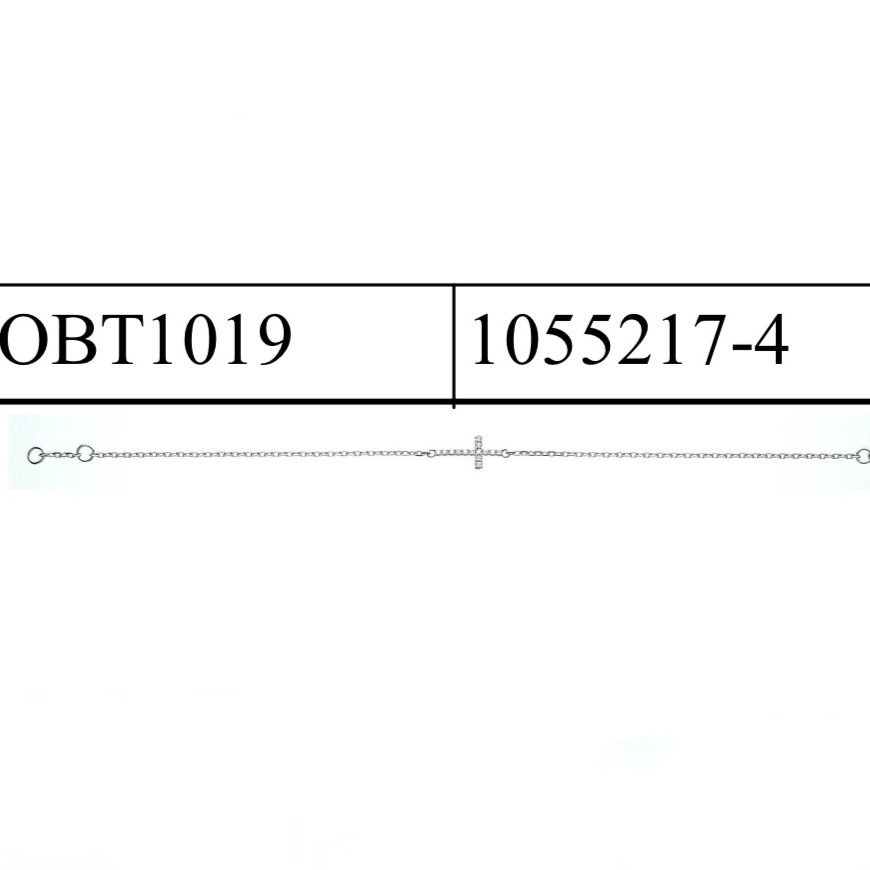 OBT1019 鑽石手鏈 18KW
