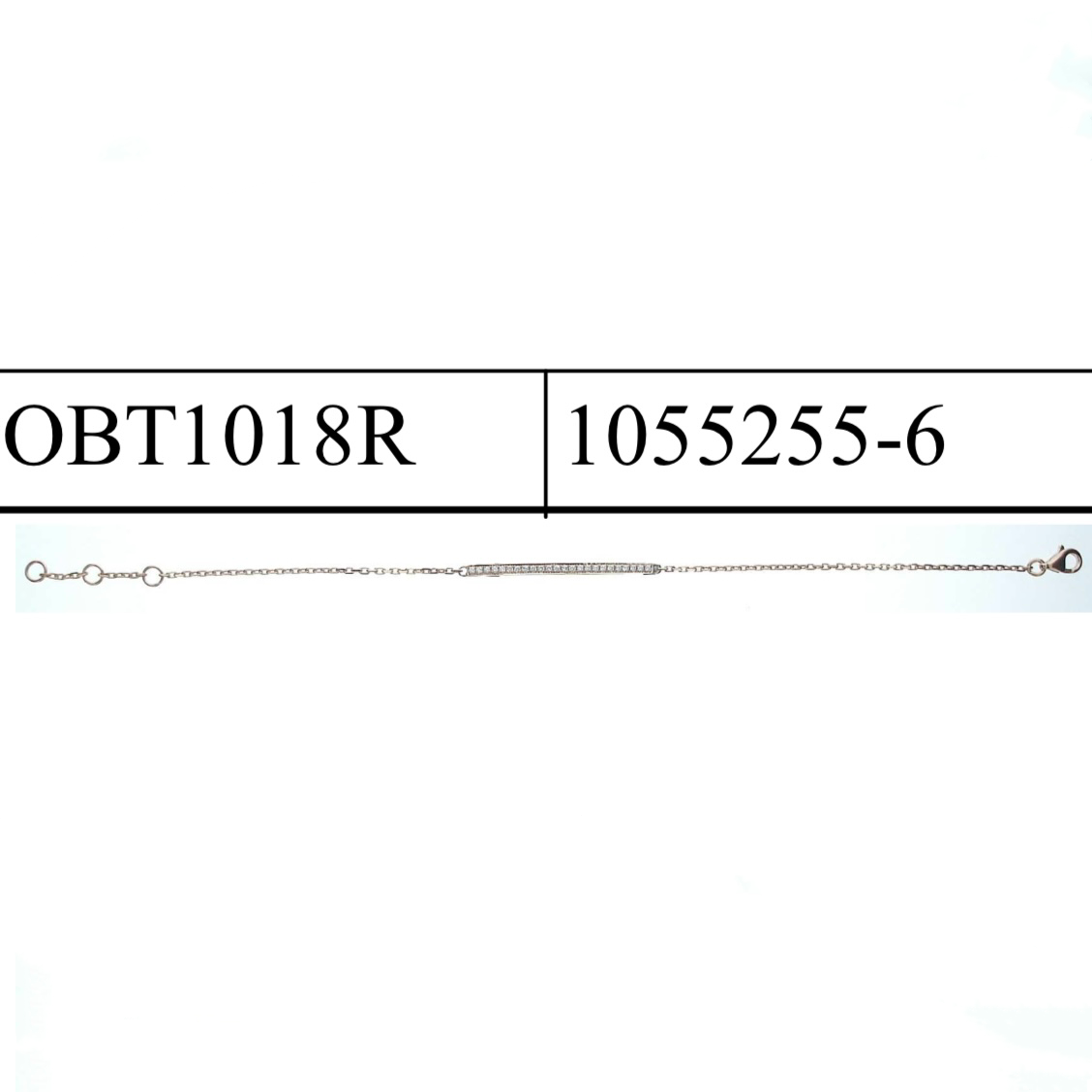 OBT1018R 鑽石手鏈 18KR