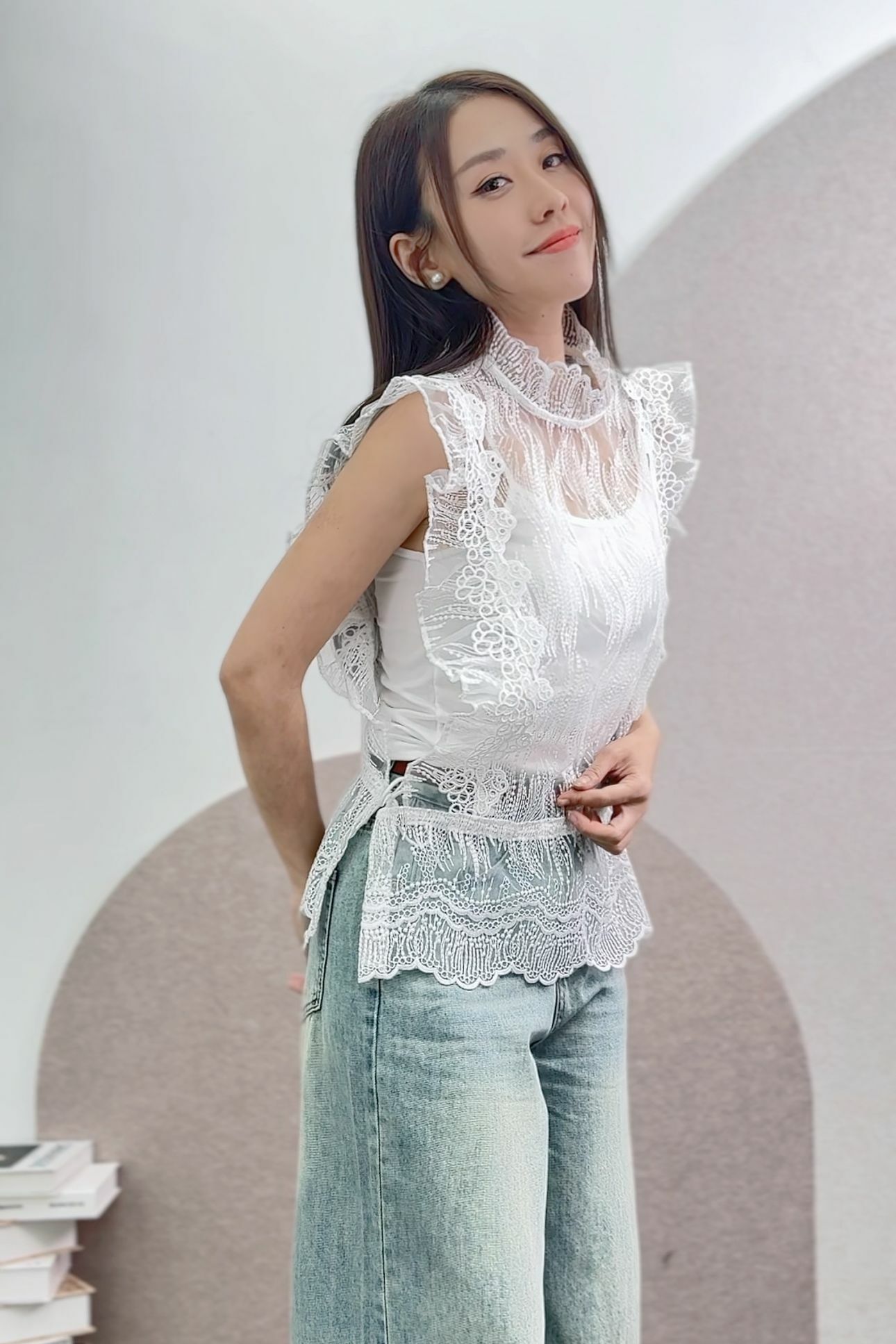 TOP#5946 🤍如風刺繡上衣