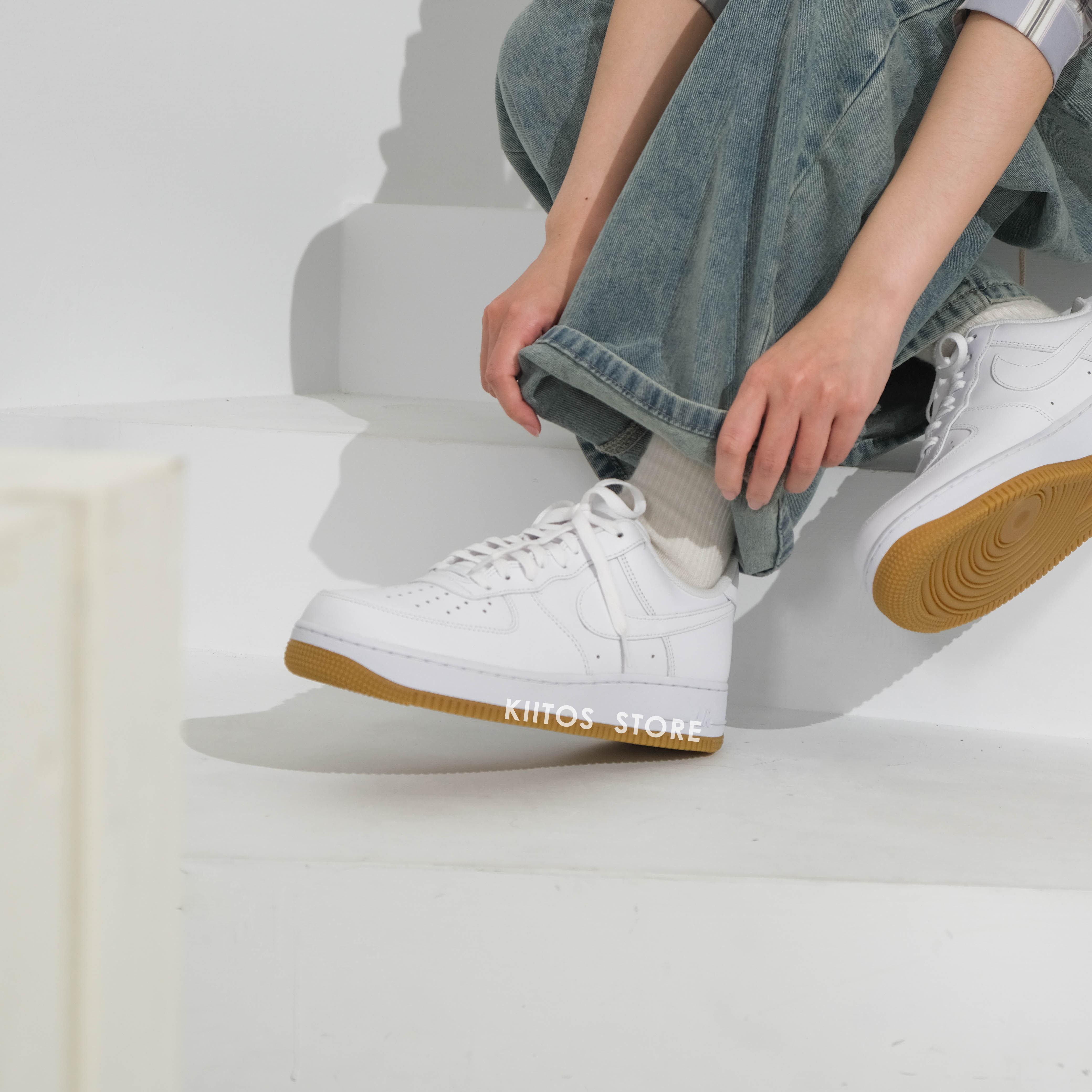 Nike Air Force 1 '07 純白焦糖底 DJ2739-100