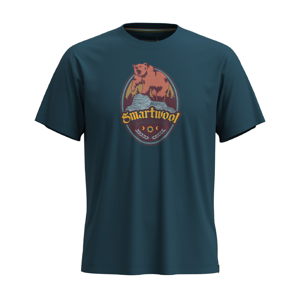 Smartwool 美麗諾羊毛混紡 塗鴉短 Tee / 中性版型