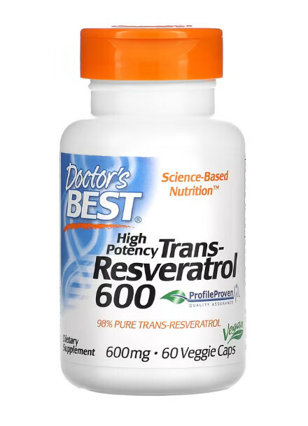 [預購] 反式白藜蘆醇600mg 60粒 Doctor's Best Trans-Resveratrol