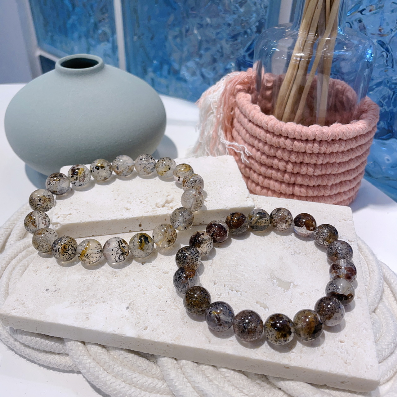 黑金雲母手串 11mm