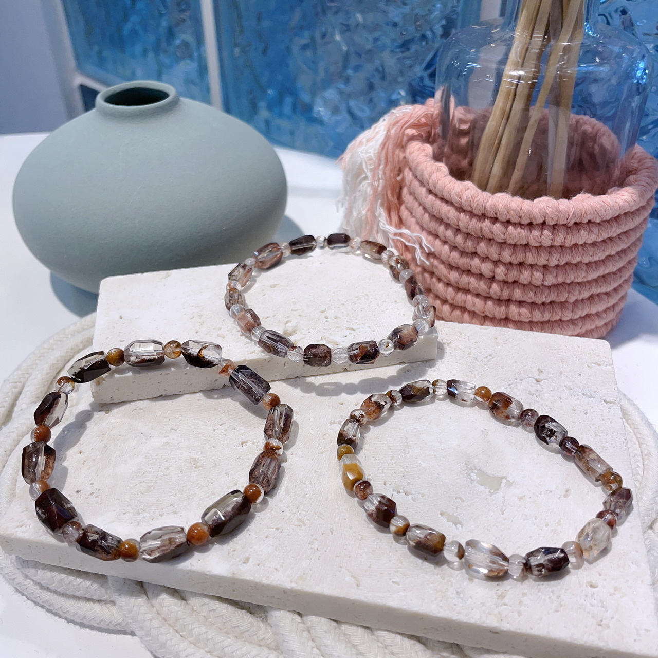 紅幽靈隨形手串 6mm