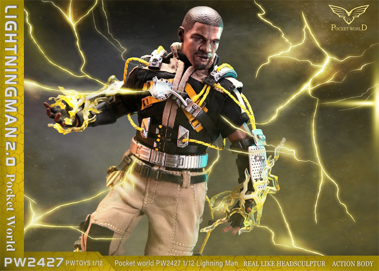 最新のデザイン PWTOYS 1/12 Lightning Man 2.0 Action Figure (Pw2427) アメコミ