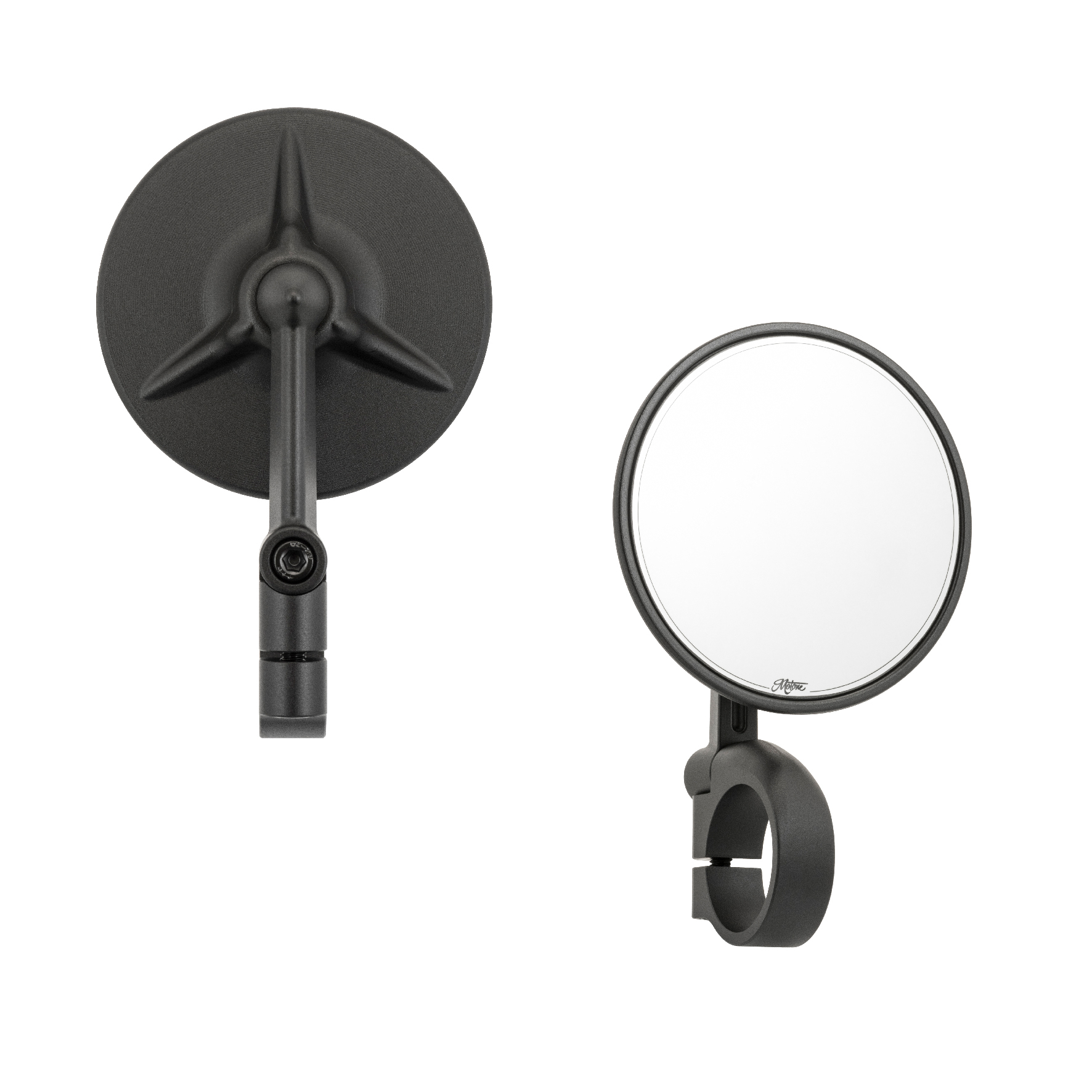 Motone 把手端 後照鏡 3吋圓 三爪 Triline