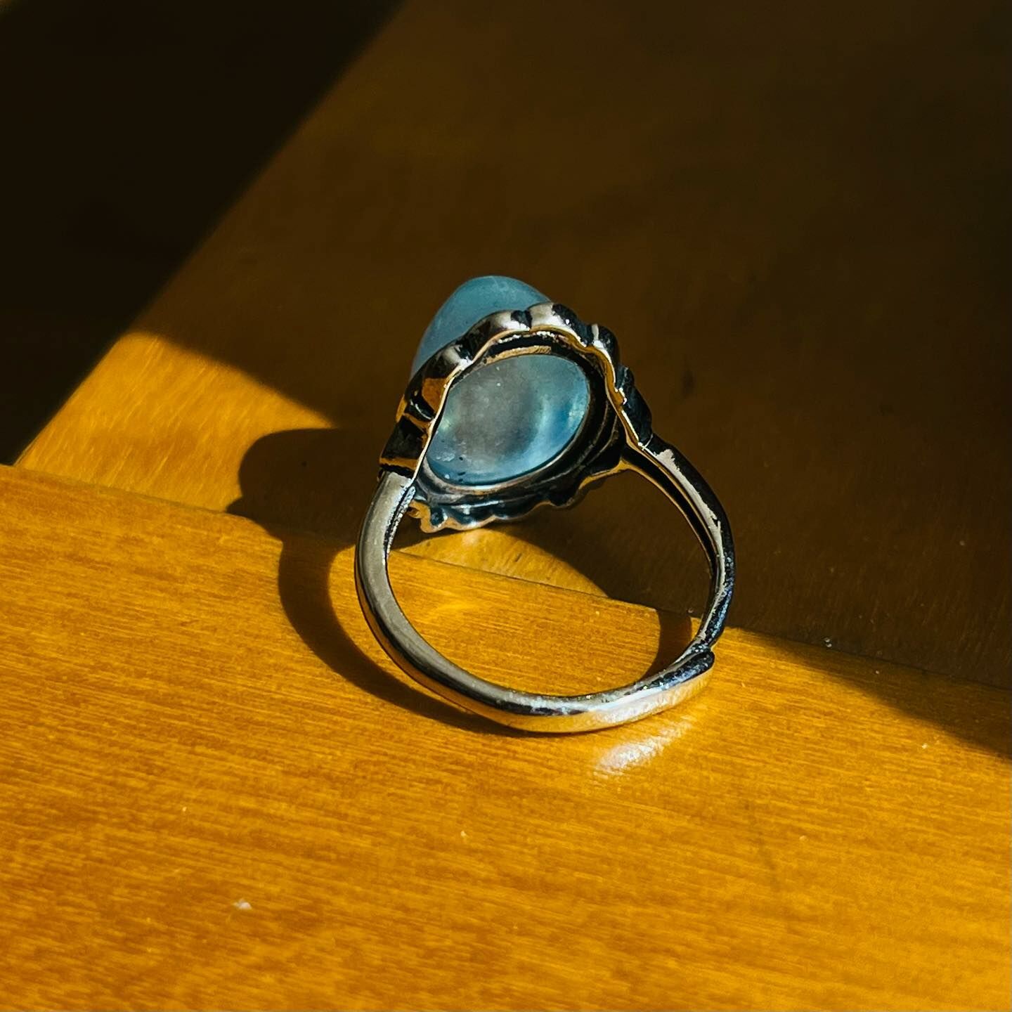 [原石] 海藍寶戒指 水晶戒指