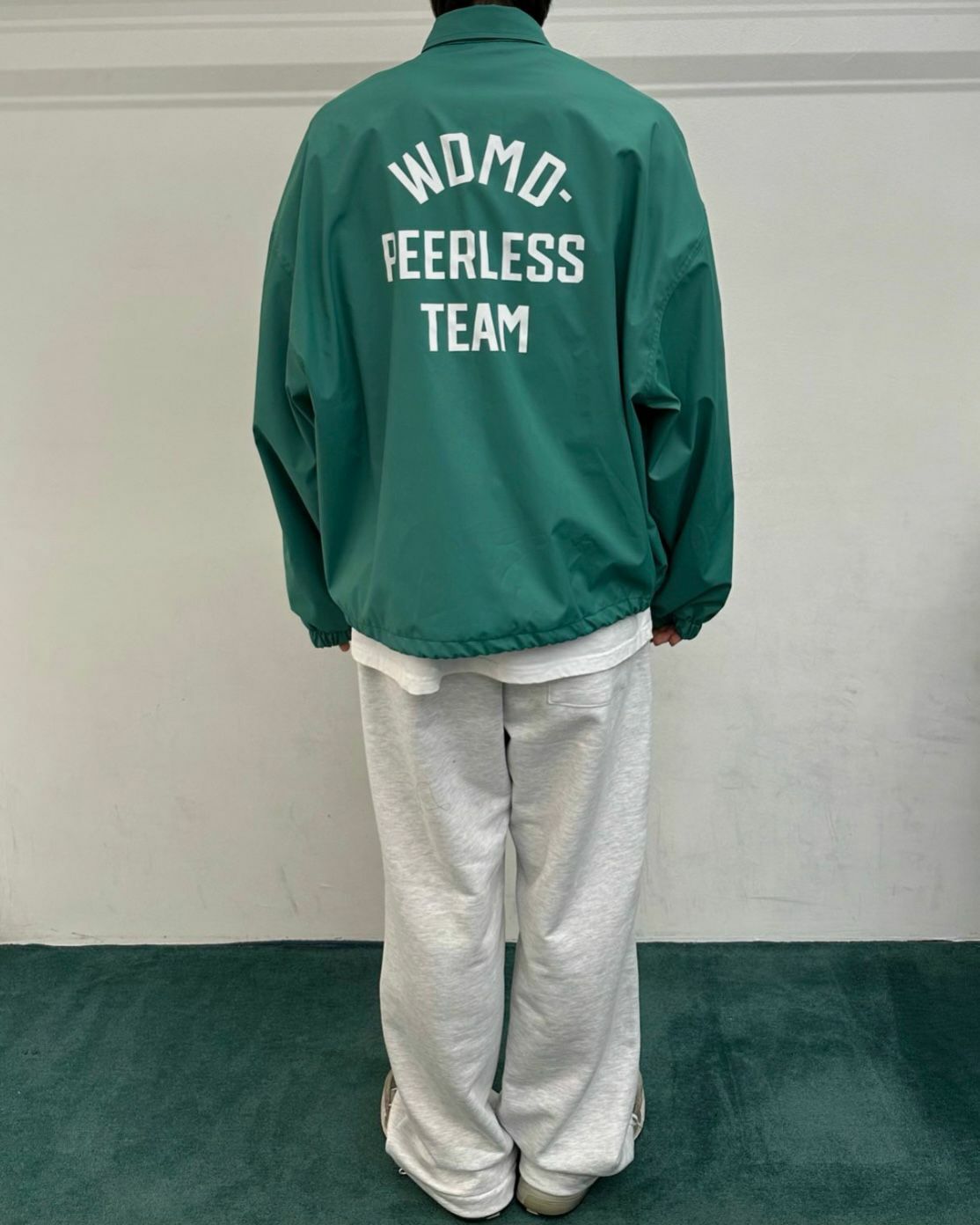 英文字反領風褸 WELL DONE-031JK