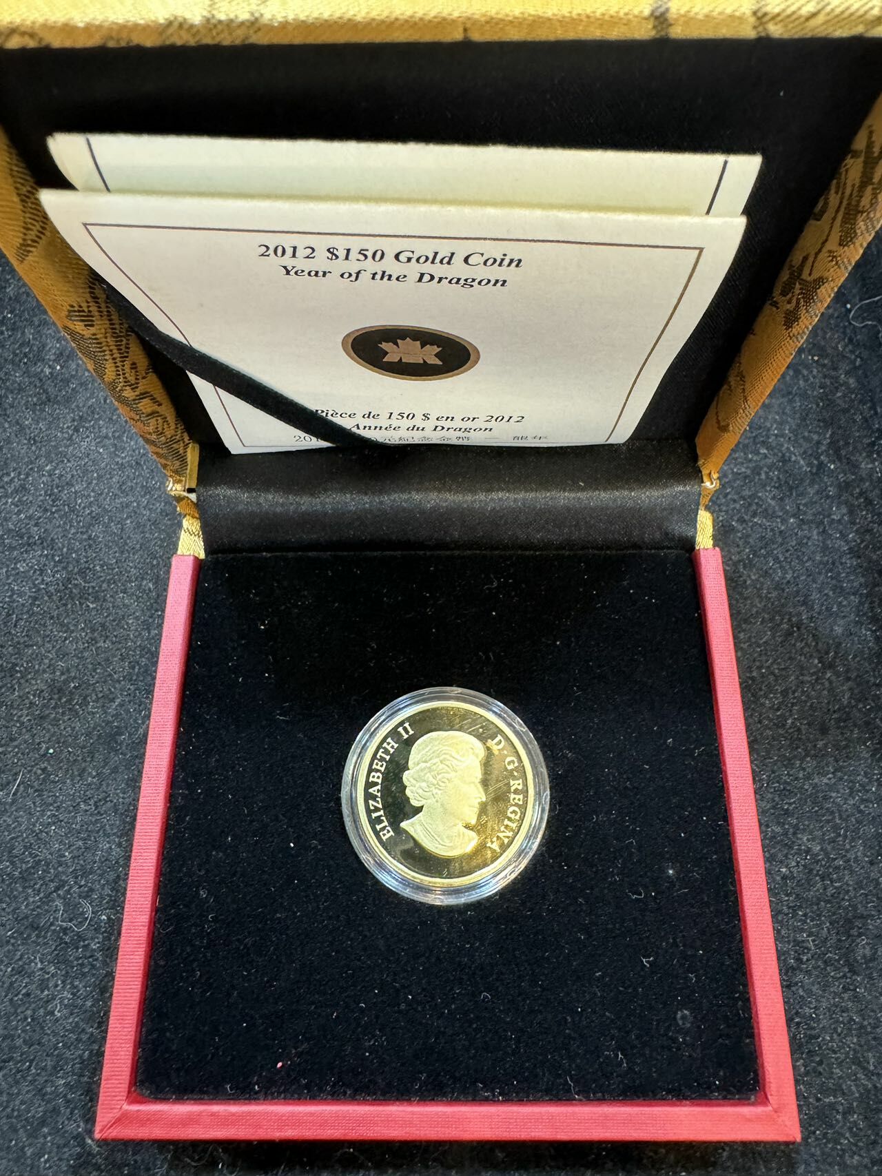 加拿大2012年150元紀念龍年金幣