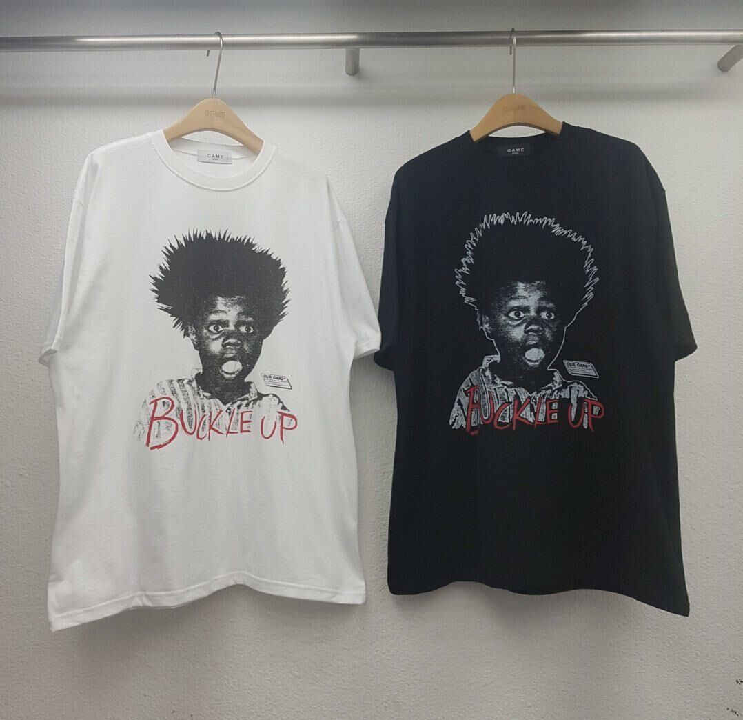 英文字圖案短袖Tee GAME-026T