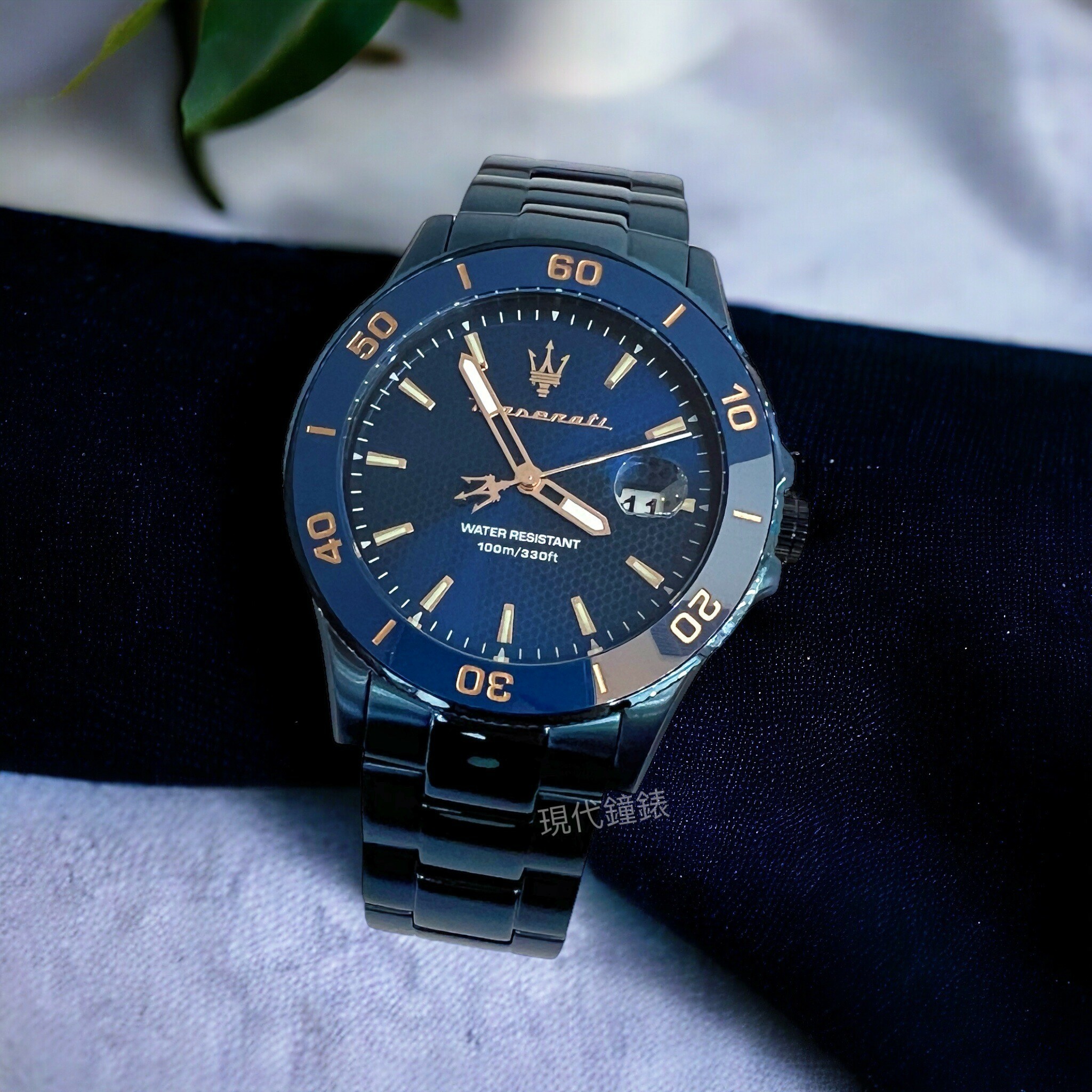 【MASERATI 瑪莎拉蒂】賽道競馳系列晶綻藍石英錶R8853100037 42mm 現代鐘錶