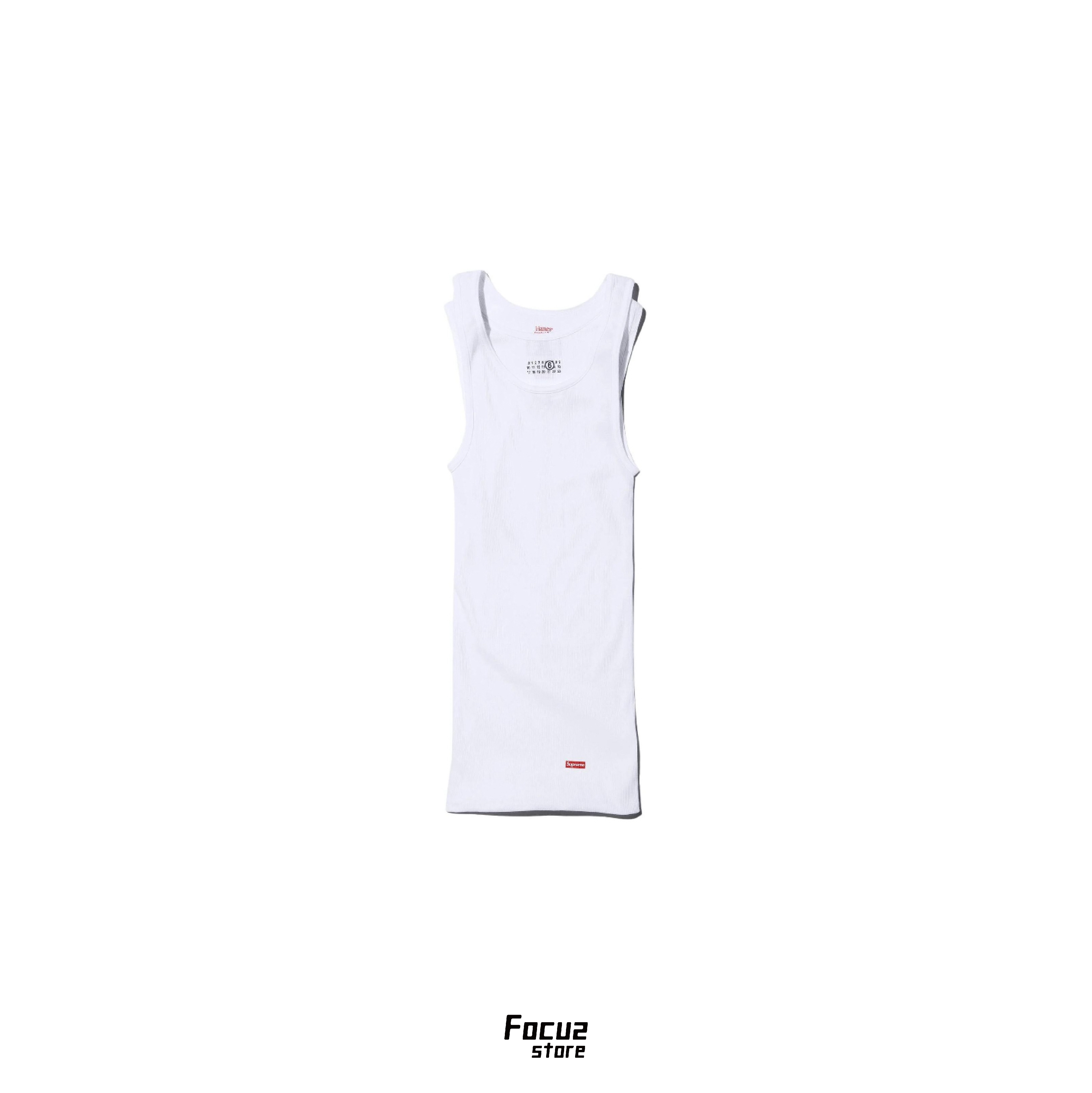 【Focus Store】預購 Supreme x MM6 Maison Margiela SS24 Week7 Tagless Tank Top(1 Pack) 背心 解構兩件疊穿