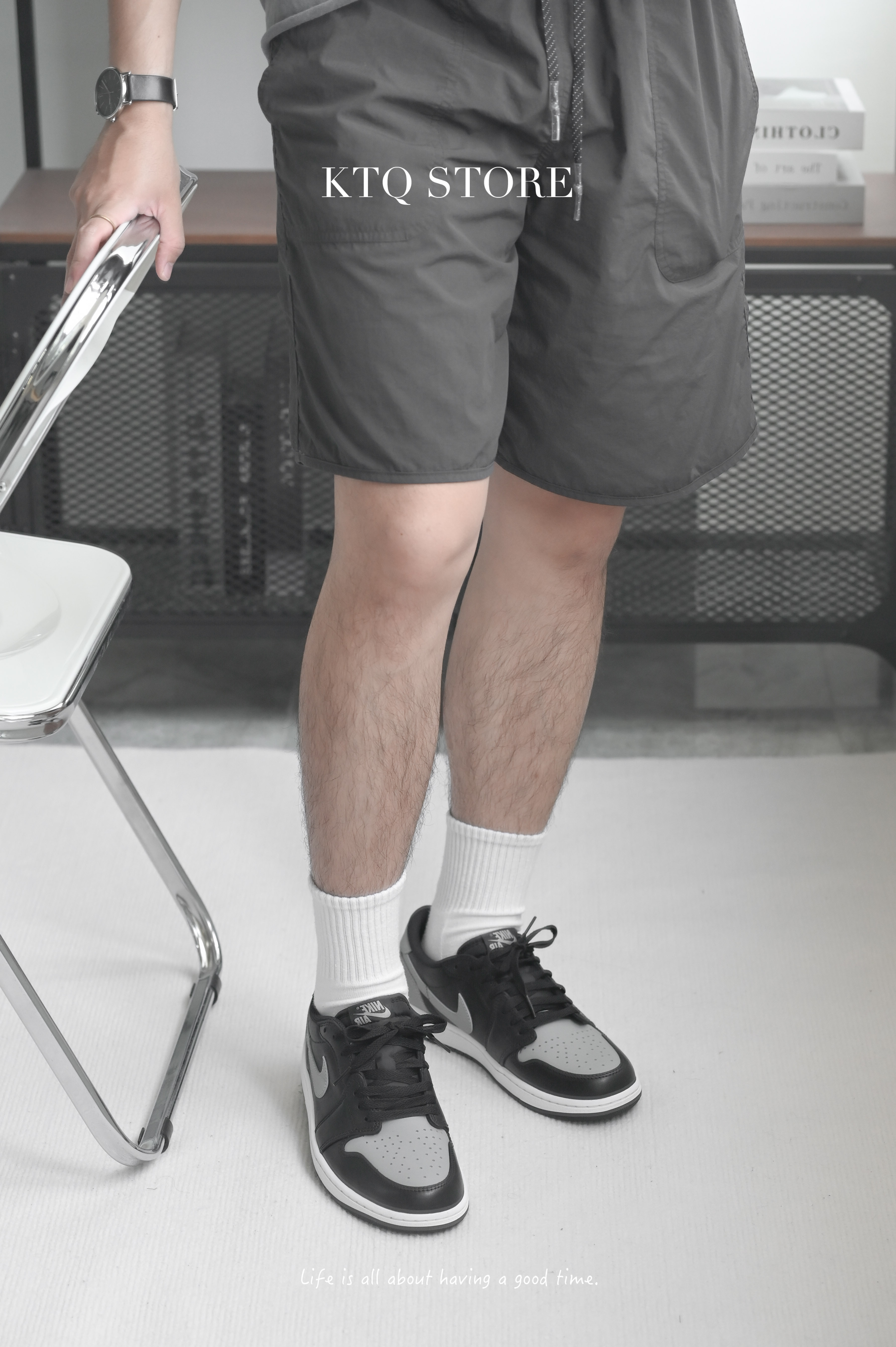 KTQ STORE ‧ Jordan 1 Low OG Shadow 男 鞋子 灰黑銀 影子 CZ0790-003