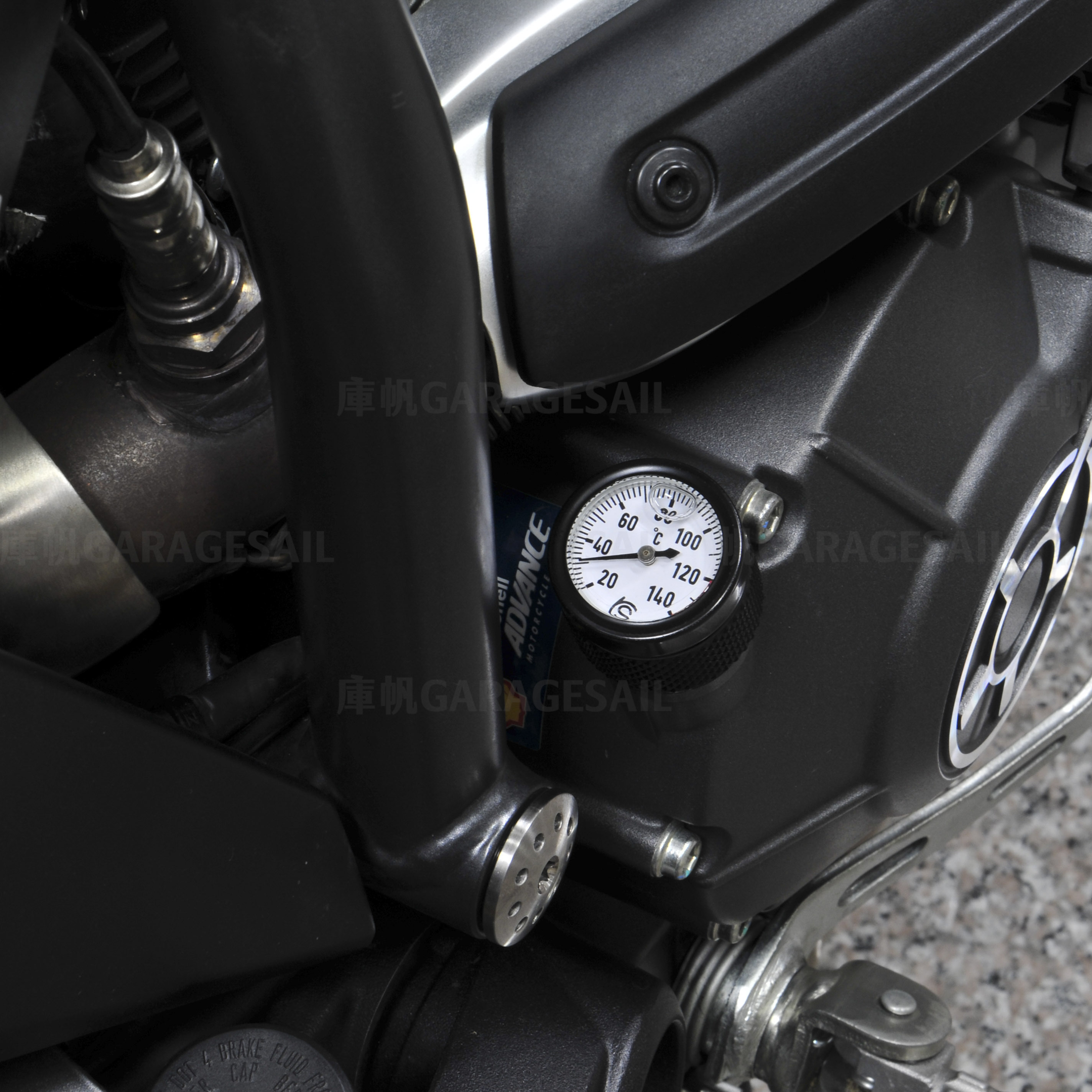 Ducati Scrambler 專用 機油 油溫表 黑/銀