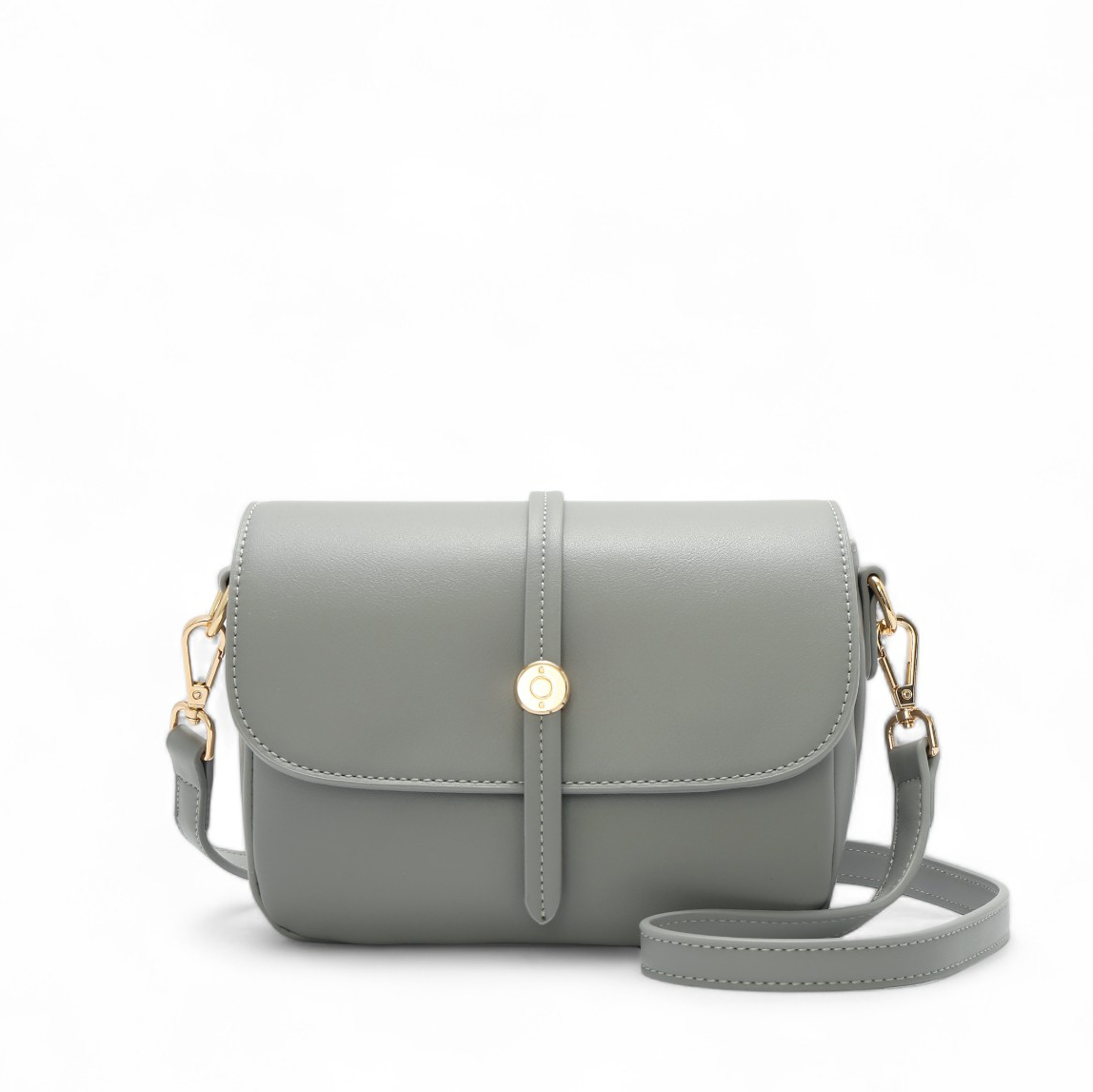 好感日常知性百搭斜背包(小) #灰