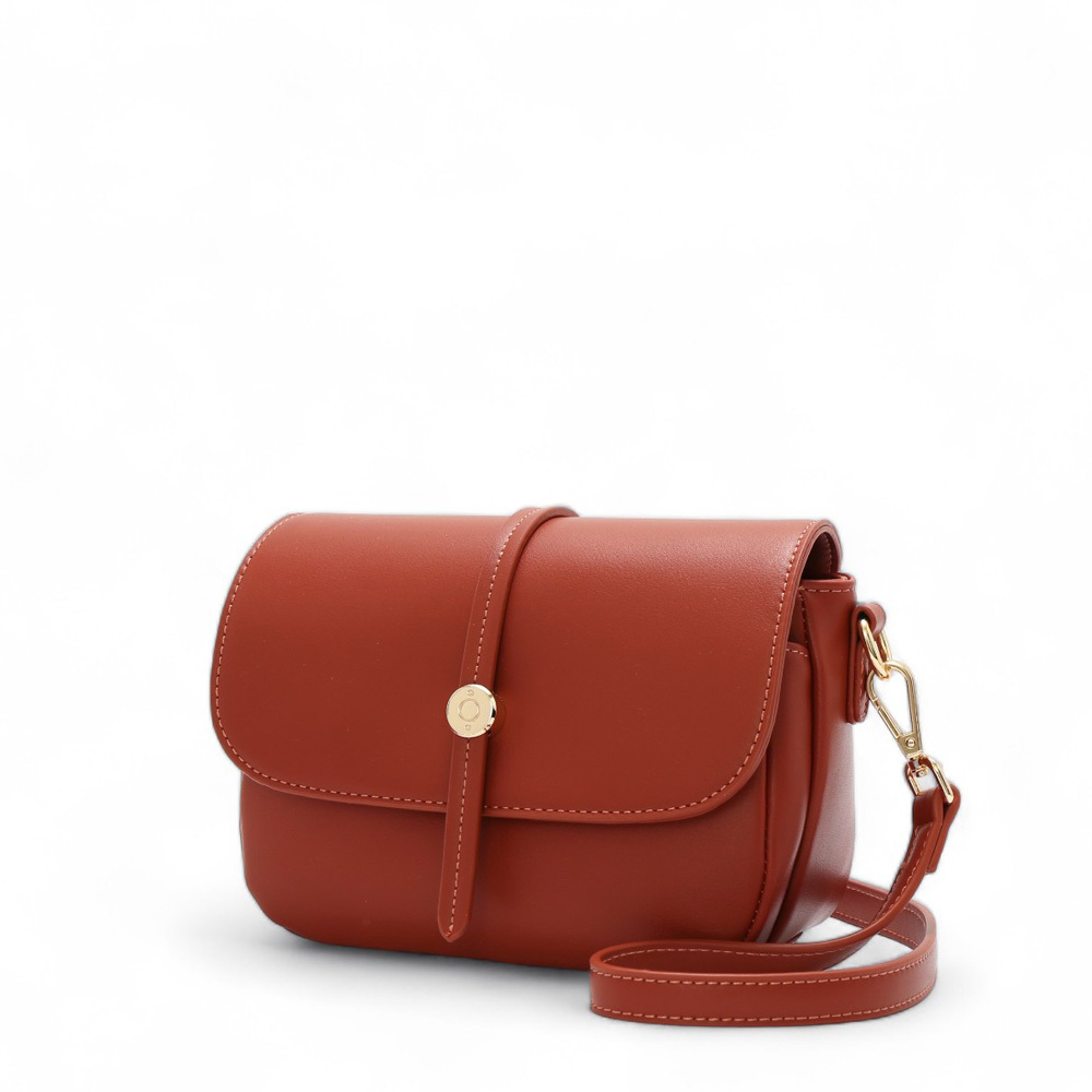 好感日常知性百搭斜背包(小) #楓紅