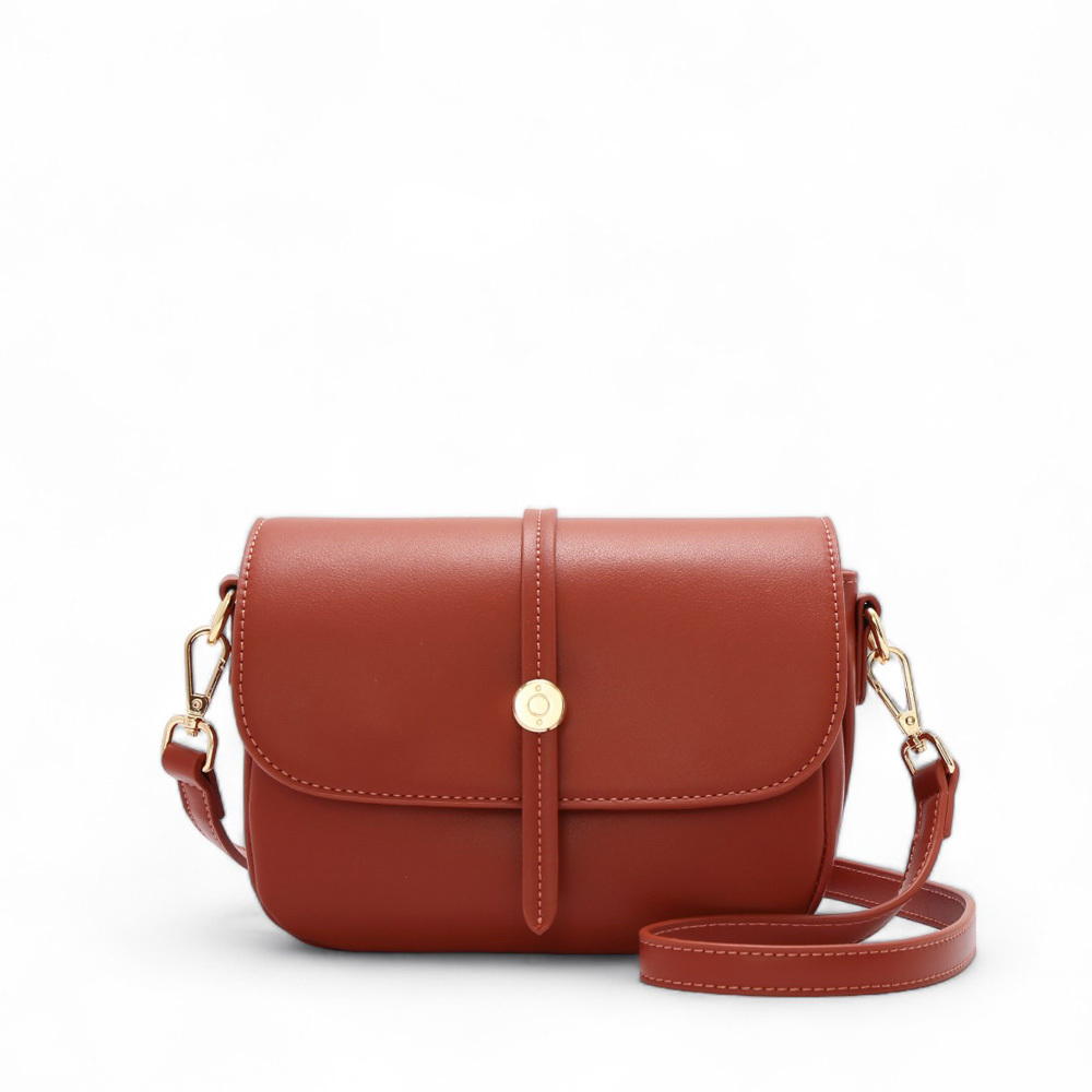 好感日常知性百搭斜背包(小) #楓紅