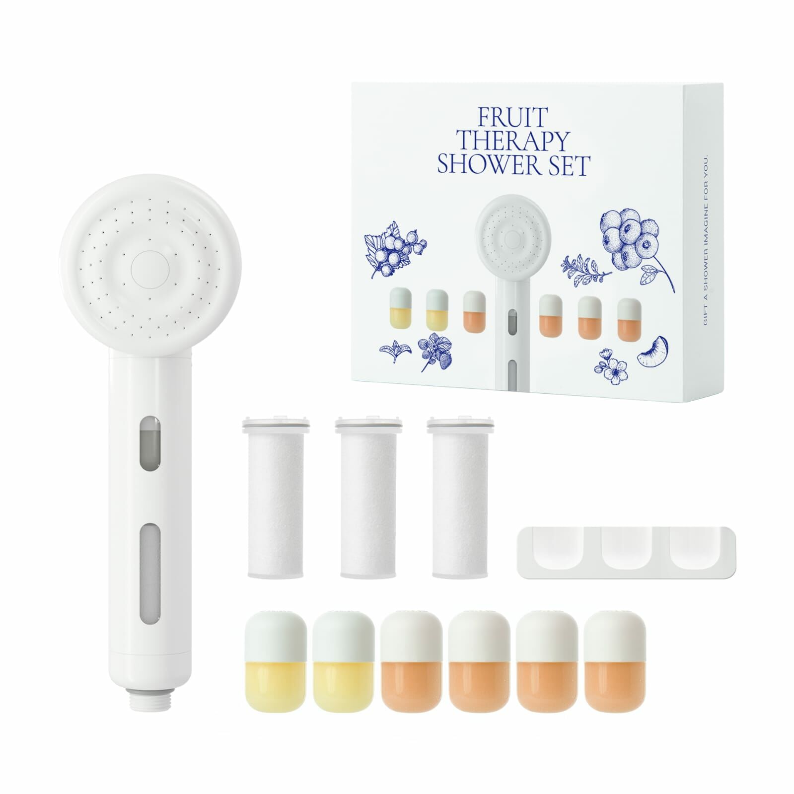 【SHIFT】限量果香味道 - 維他命C淋浴花灑頭香薰膠囊套裝 [暑期献禮,送多1盒(6粒)維他命C香薰膠囊! **香味隨機]
