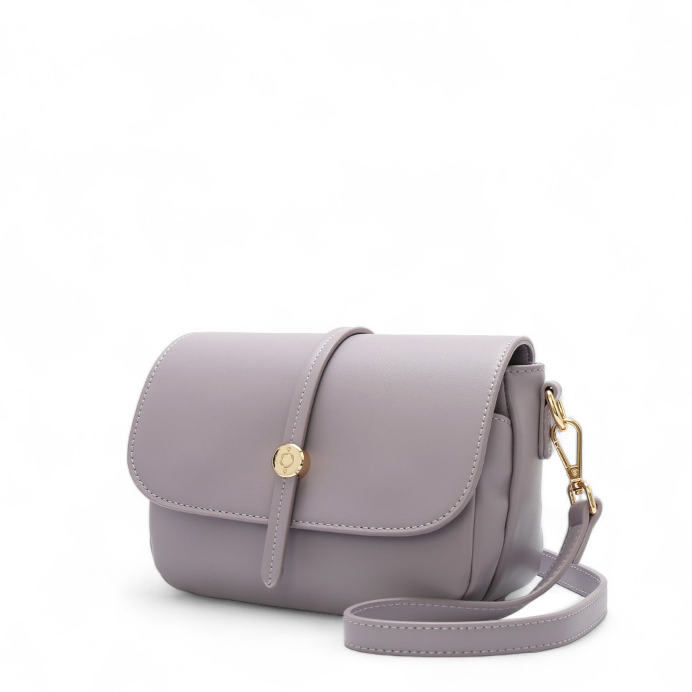 好感日常知性百搭斜背包(小) #淺紫