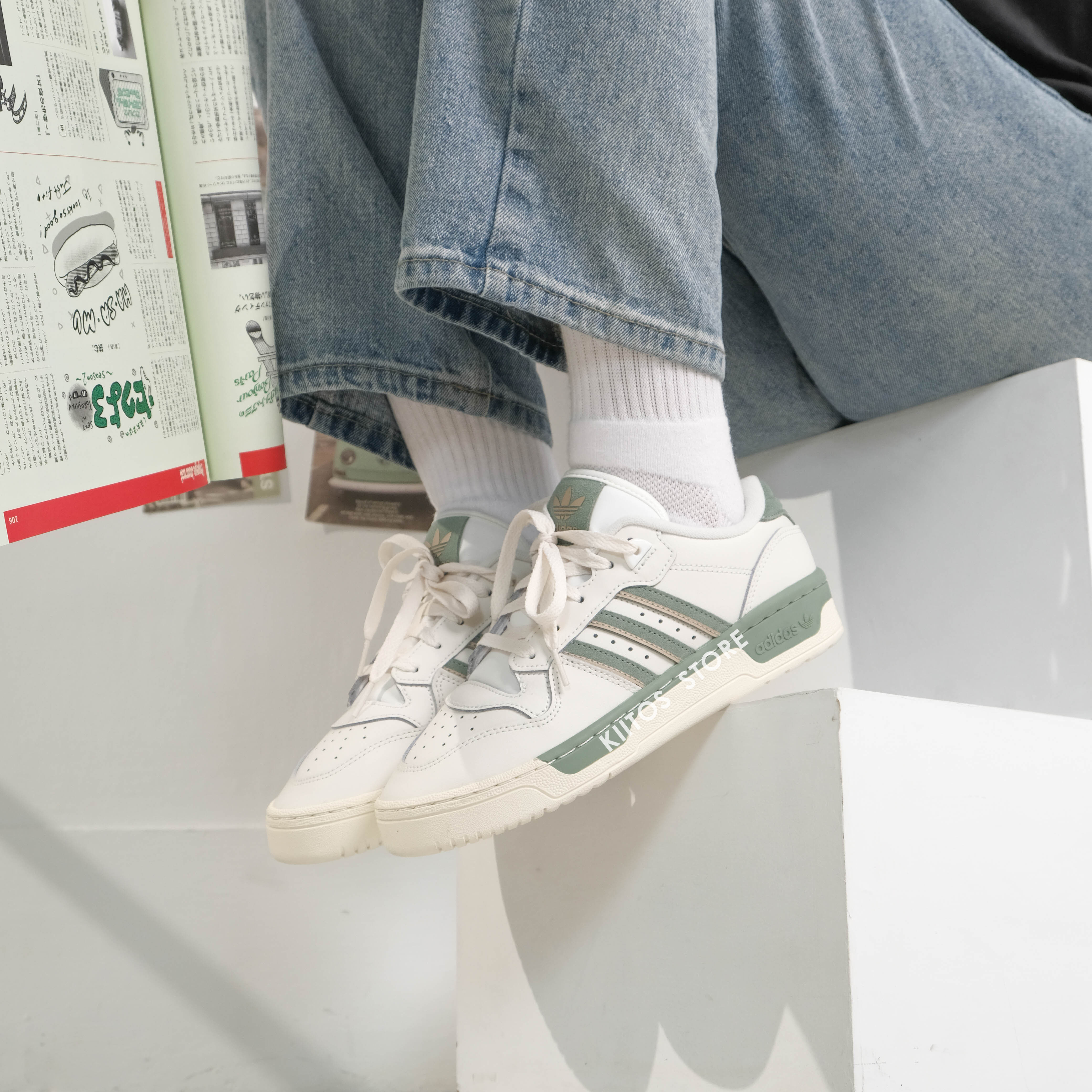 Adidas OG Rivalry 86 Low 清新白綠 麂皮 IG6309