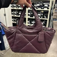 [S] DKNY KZH22974 QUILTED MEDIUM TOTE,WINETASTING, 755405740203 (SD880)