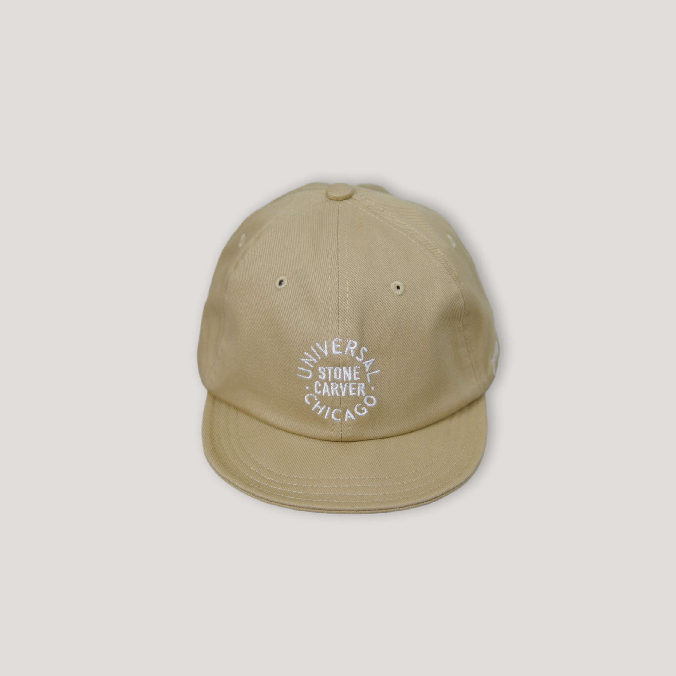 UNIVERSAL OVERALL Embroidery Logo Short Visor Cap ╭ 3色 ╮