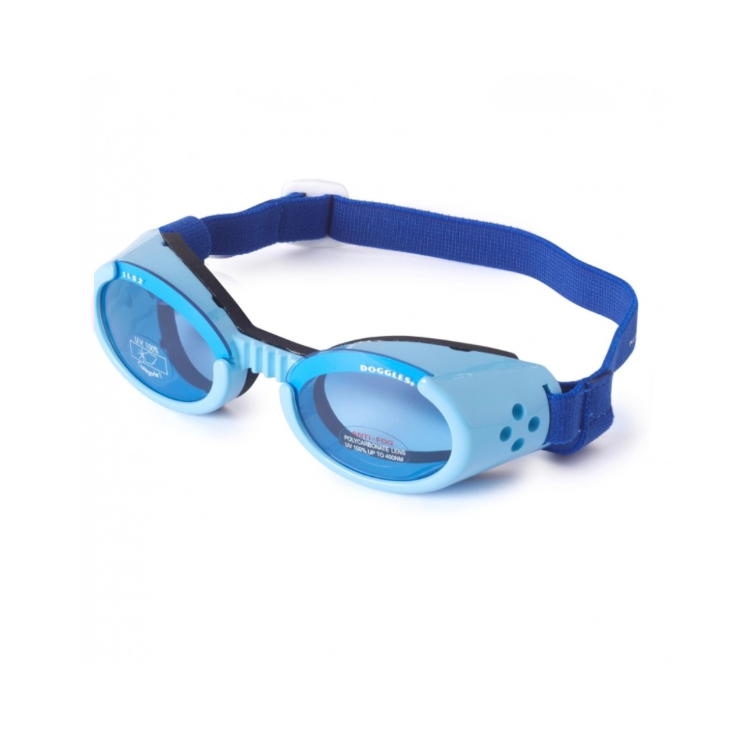 🇺🇸美國Doggles-藍色/blue / 淡色藍鏡片-護目鏡寵物太陽眼鏡抗UV護目鏡Doggles® ILS