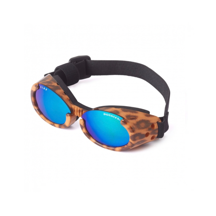 🇺🇸美國Doggles- 豹紋 leopard print雷射鏡片-護目鏡寵物太陽眼鏡抗UV Doggles® ILS