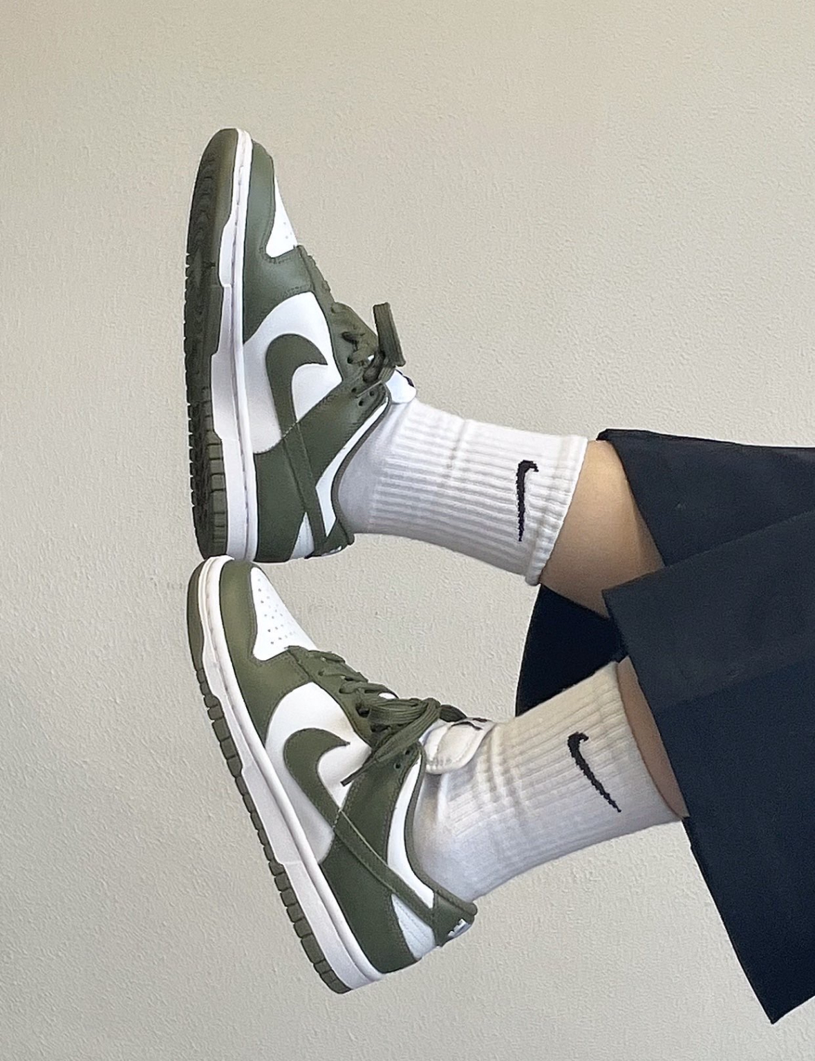 Nike Dunk Low 橄欖綠 白綠 墨綠 皮革 DD1503-120/預購