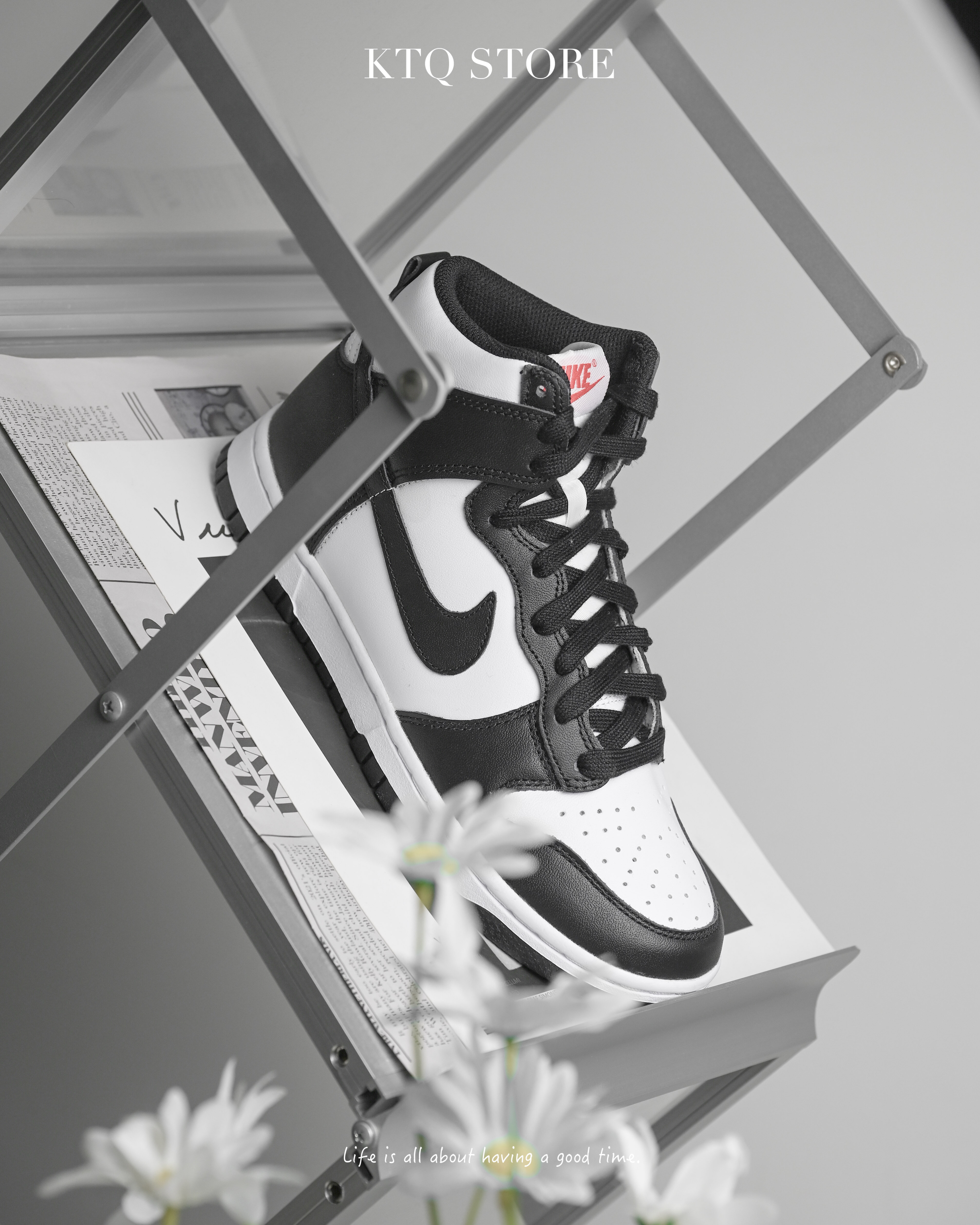 KTQ STORE ‧ NIKE DUNK HIGH '' BLACK/WHITE '' 黑白 熊貓 高筒 女鞋 DD1869-103
