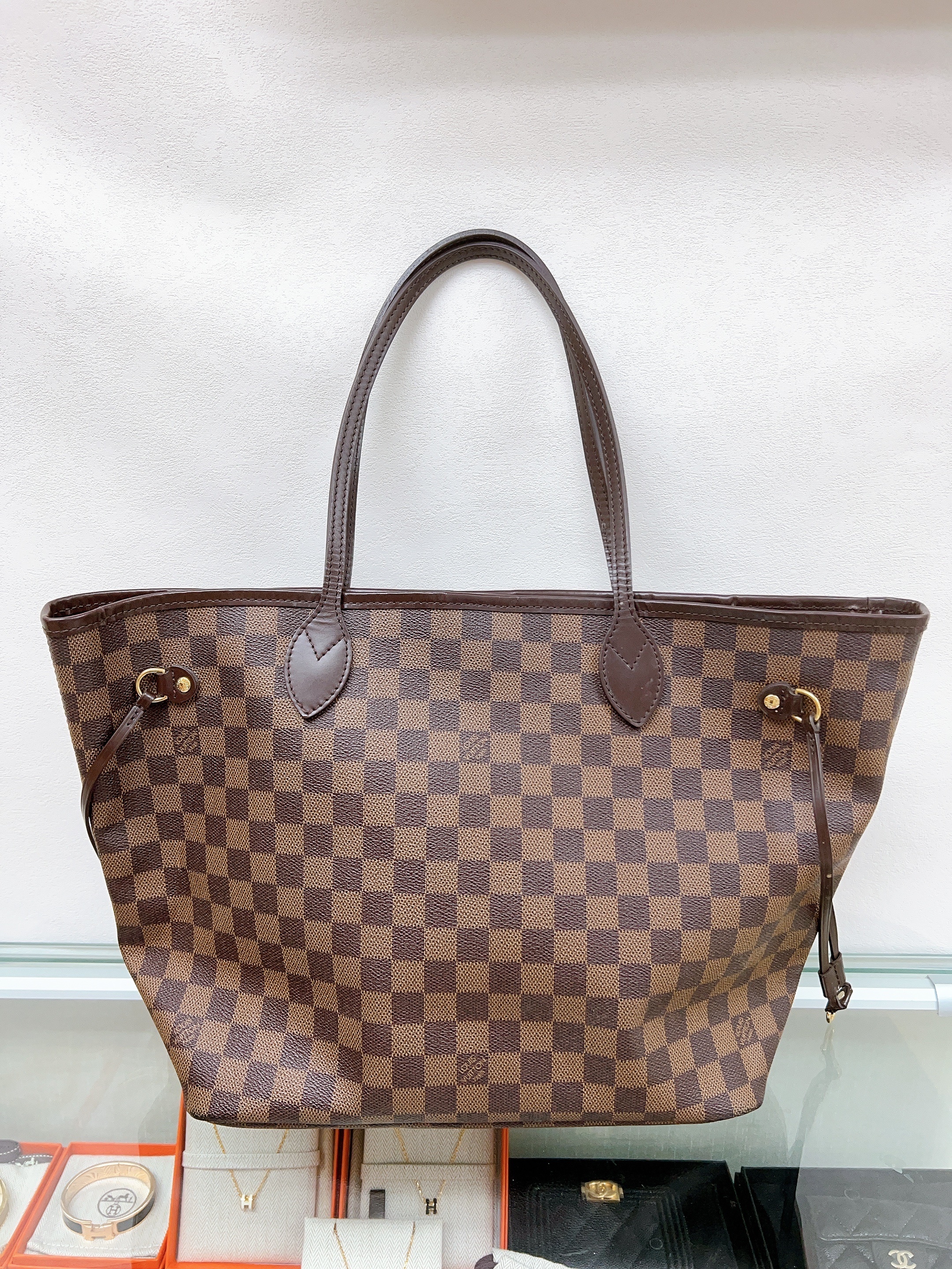 Lv neverfull MM tote damier ebene