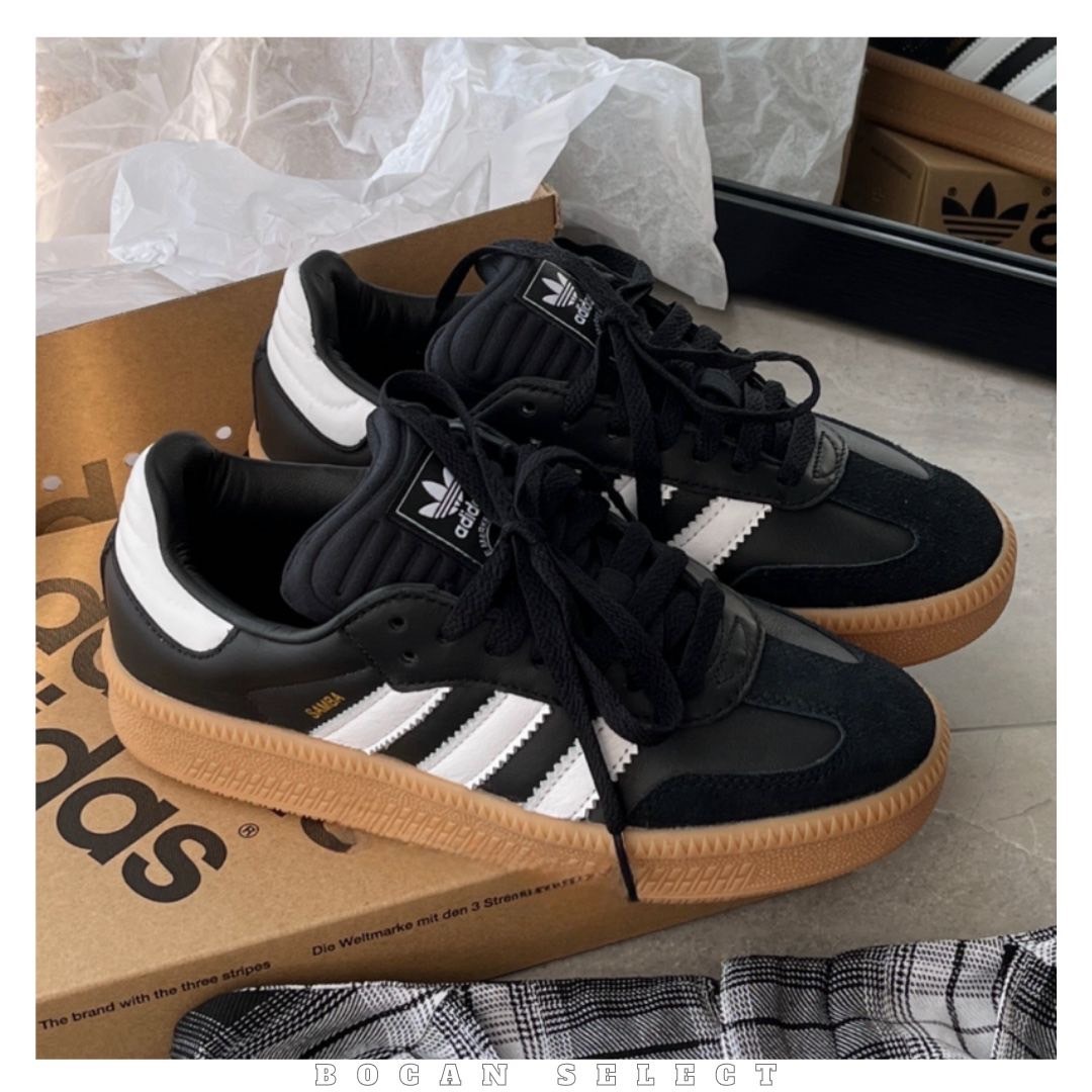 ADIDAS ORIGINALS SAMBA XLG 全黑 焦糖 厚底  (IE1379)