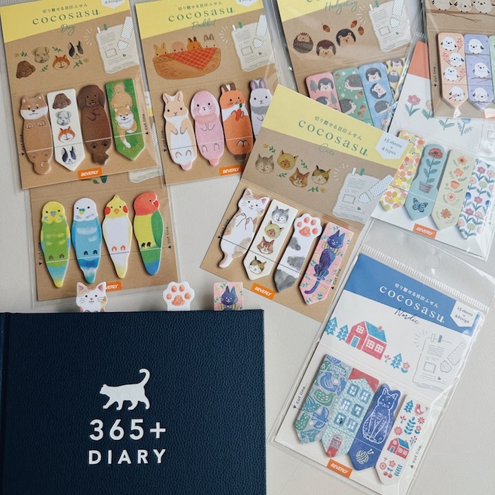 60枚 兩段式索引標籤便利貼 memo｜日本 cocosasu