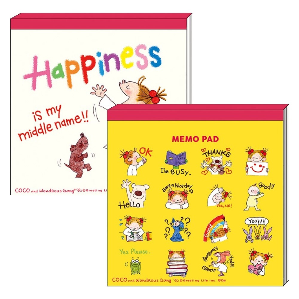 COCO and Wondrous Gang 120枚 方形便條紙 memo｜日本Greeting Life
