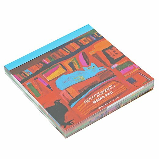 Miroco Machiko-貓 120枚 方形便條紙 memo｜日本Greeting Life