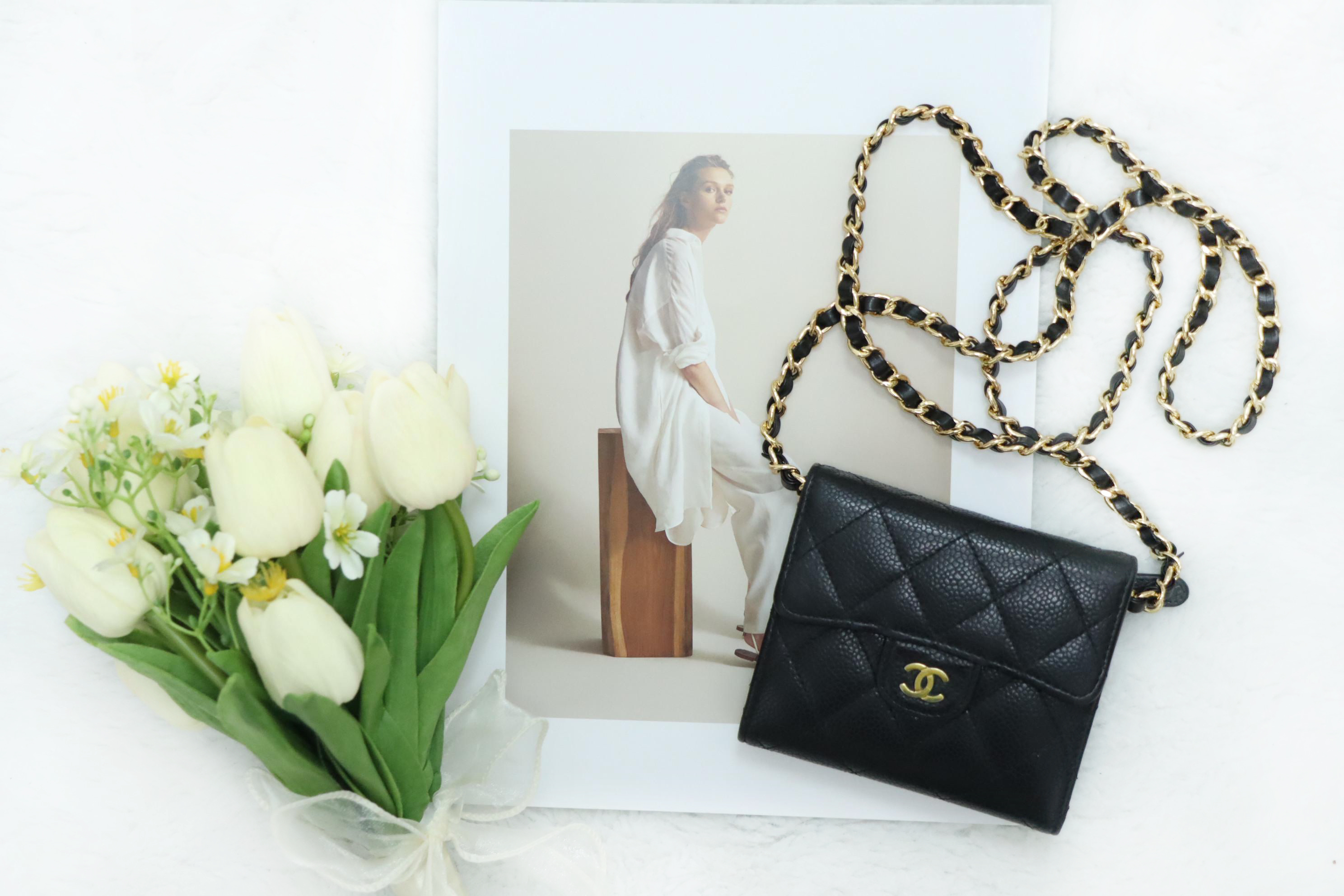 Chanel 黑金短wallet🖤