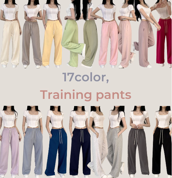 回饋優惠❤️預訂｜17色!!! 索繩兩穿高腰棉寬褲 (SHORT / LONG)