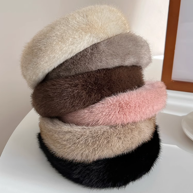 Height-boosting Faux Fur Headband