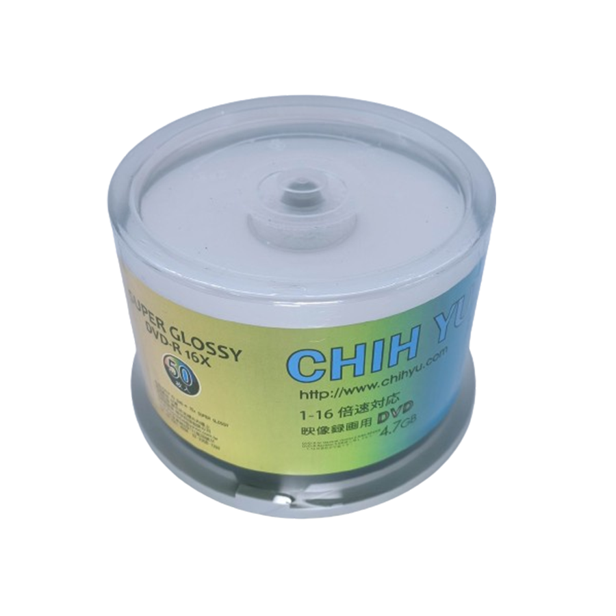 CHIHYU DVD-R 16X 寫真畫質相片式滿版可印50片桶裝