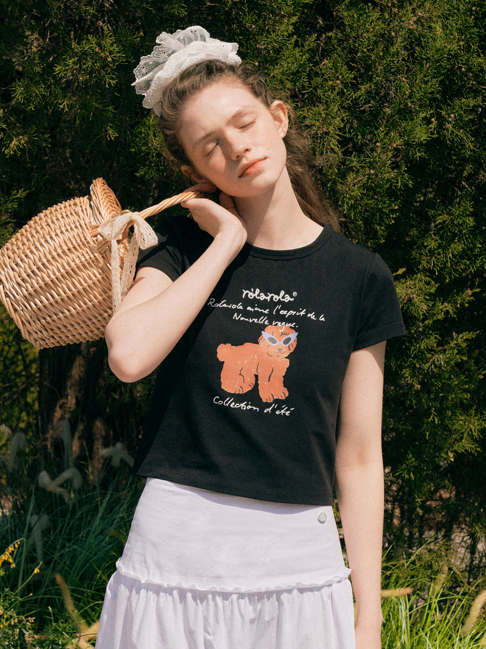 rolarola - ROLA SUNGLASSES PUPPY T-SHIRT (BLACK)