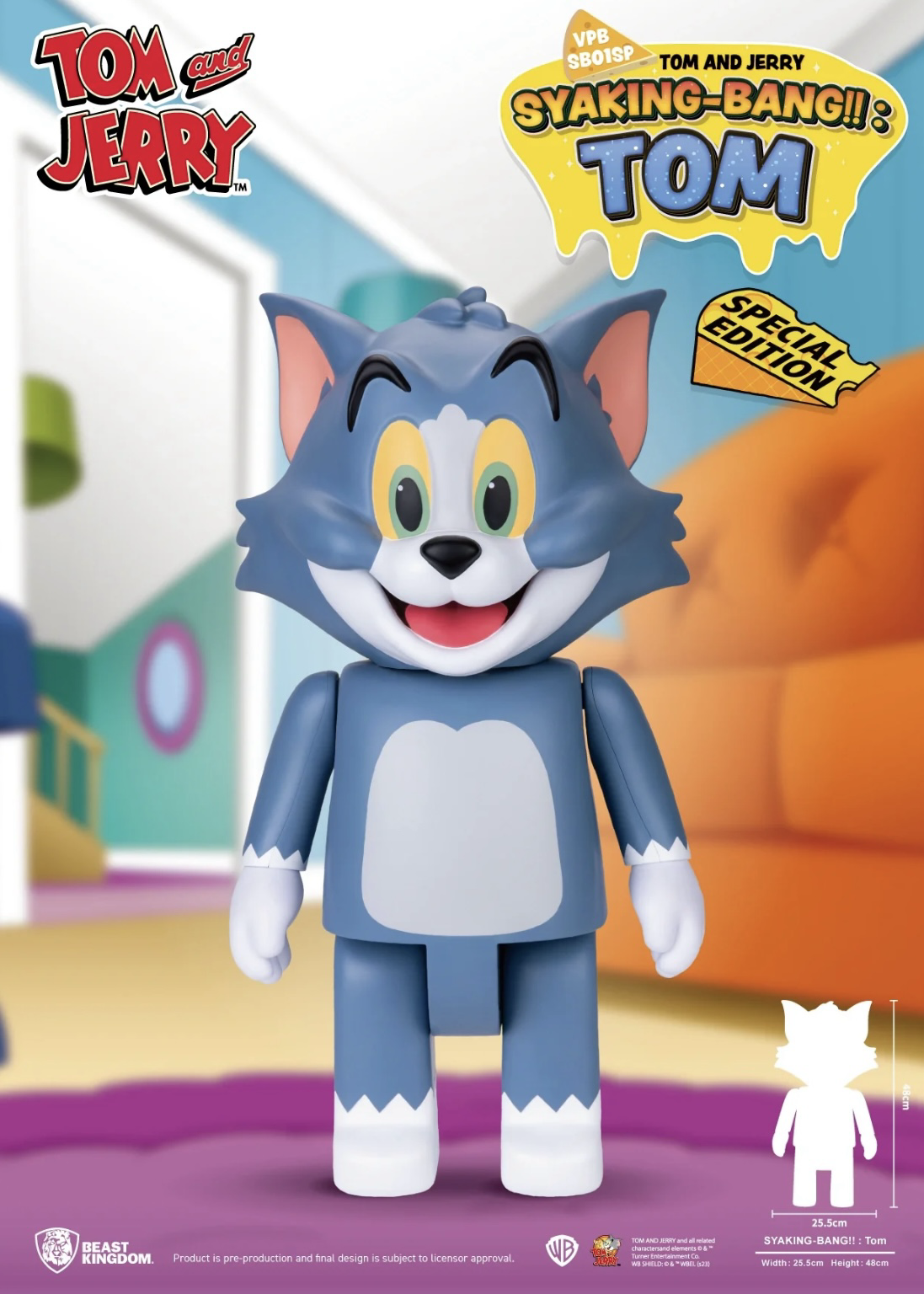 Tom & Jerry 湯姆貓 大型存錢筒 SYAKING 公仔 華納正版授權