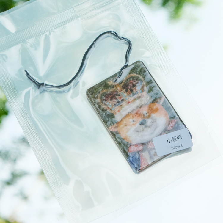 一氏夫婦 Escouple｜動物王國｜香氛片｜柴犬(小蒼蘭)