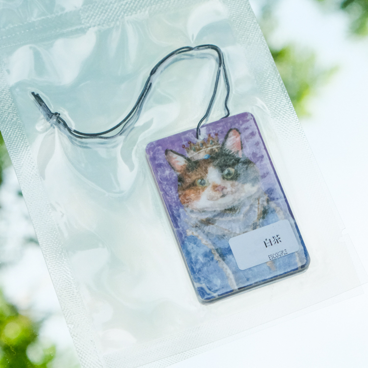 一氏夫婦 Escouple｜動物王國｜香氛片｜三花貓(白茶)