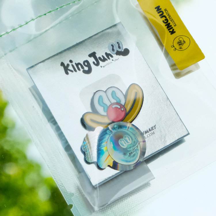 Kingjun｜勳章｜笑臉｜黃紅