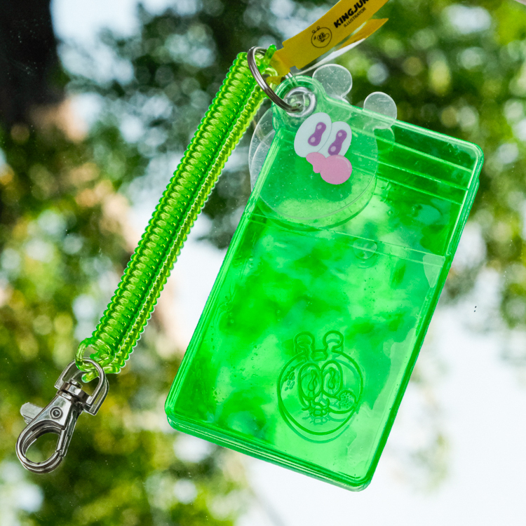 Kingjun｜細菌彈簧卡套｜綠色閃粉