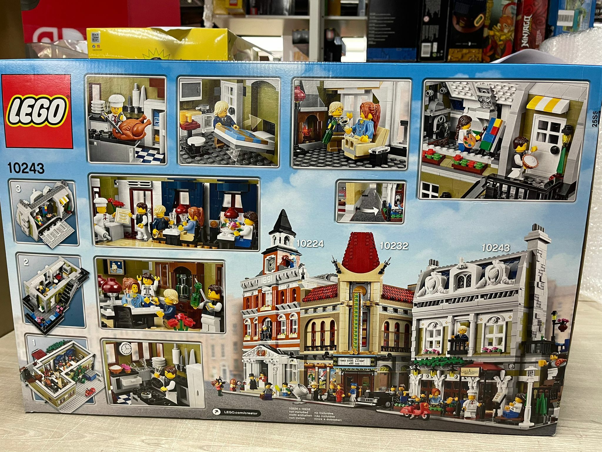 Lego Set Lego Parisian Restaurant Dimensions LEGO Icons French
