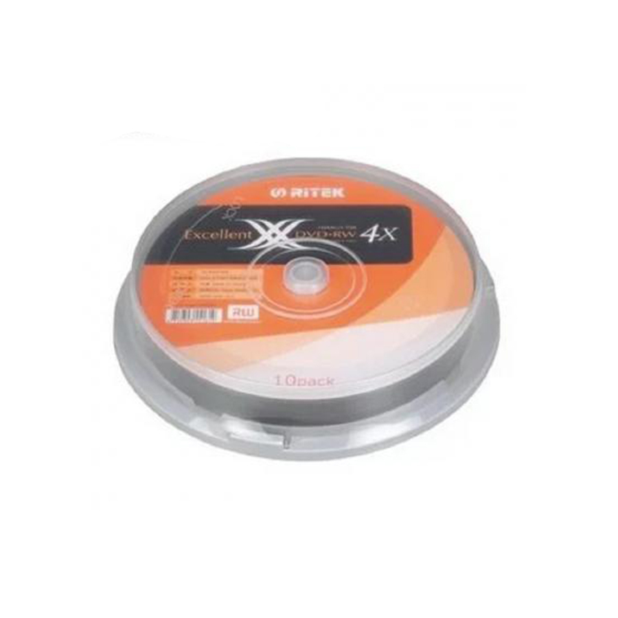 錸德科技 Ritek 4X DVD+RW 4.7GB 120Min 10片