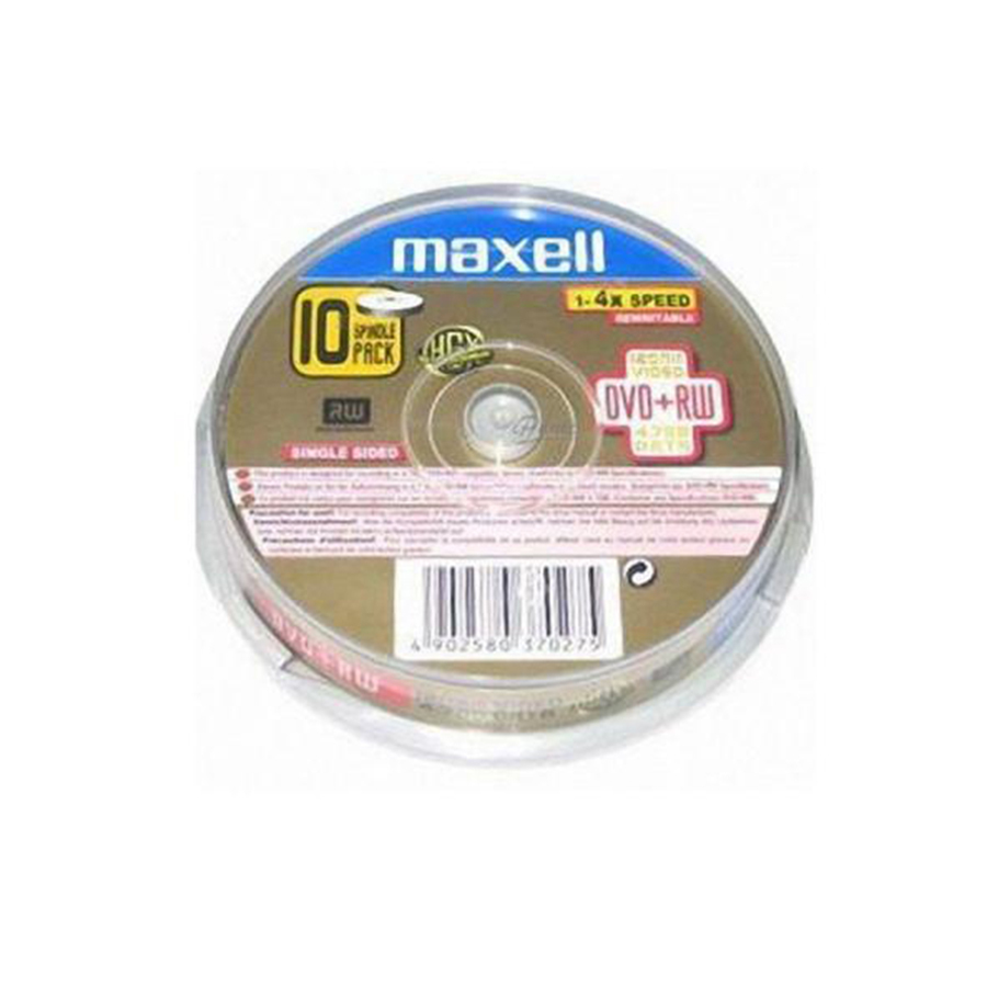 Maxell 4X DVD+RW 4.7GB10片桶裝