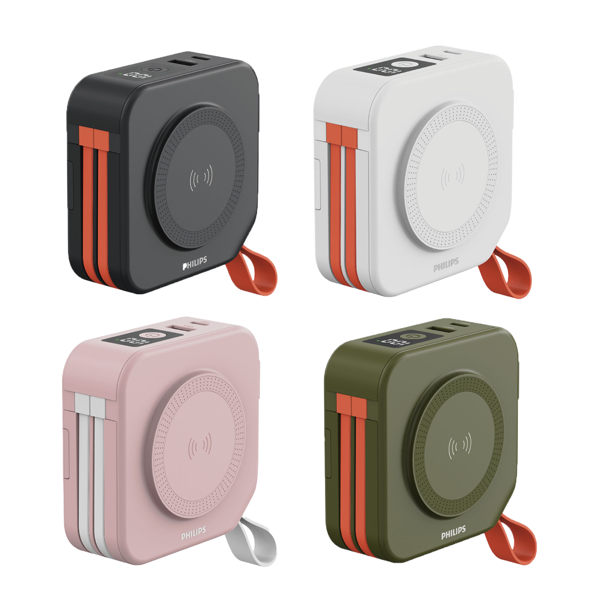 PHILIPS飛利浦 放心充FunCube 十合一自帶線行動電源