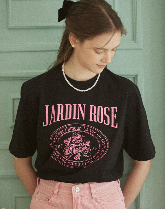 KR OURHOPE Jardin Rose T-shirt